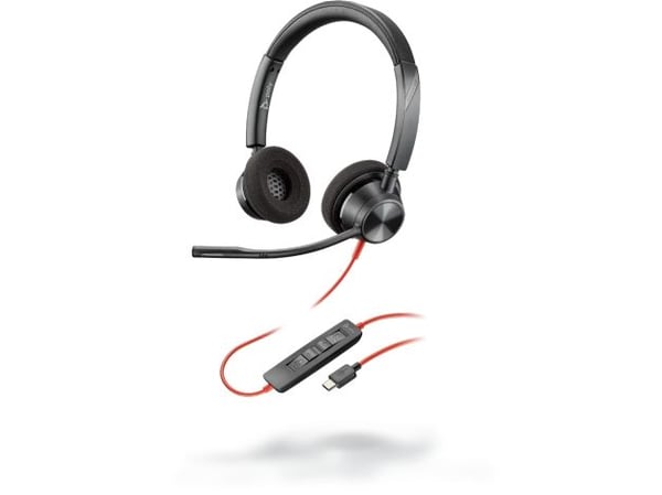 POLY Blackwire 3320, Langallinen, Toimisto/puhelukeskus, 20 - 20000 Hz, 130 g, Kuulokkeet, Musta