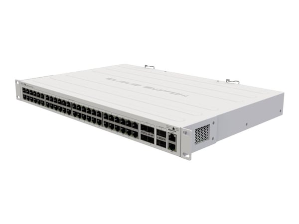 Mikrotik CRS354-48G-4S+2Q+RM, Hallittu, L2, Gigabit Ethernet (10/100/1000), Täysin kaksipuolinen, Telineasennus