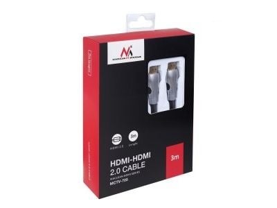Maclean MCTV-705, 3 m, HDMI Typ A (standard), HDMI Typ A (standard), 3D kompatibilitet, Svart