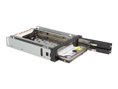StarTech.com HSB220SAT25B, 8,89 cm (3.5"), Etupaneeli, musta, 2.5", SATA, Serial ATA II, Serial ATA III, Alumiini