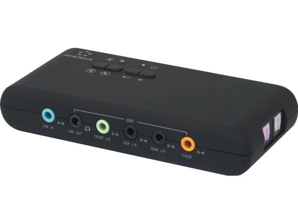 Renkforce RF-4355800, 7.1 kanaler, USB Renkforce RF-4355800, 7.1 kanaler, USB