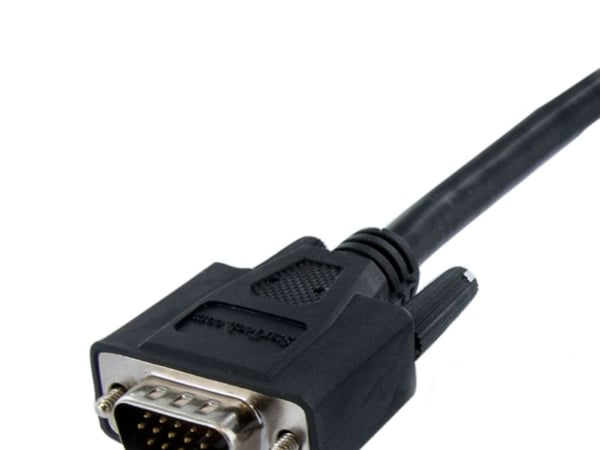 StarTech 1m DVI to VGA Display Monitor Cable M/M DVI to VGA (15 Pin) - Videokabel - HD-15 (VGA) (hann) til DVI-A (hann) - 1 m - formstøpt, tommelsk...