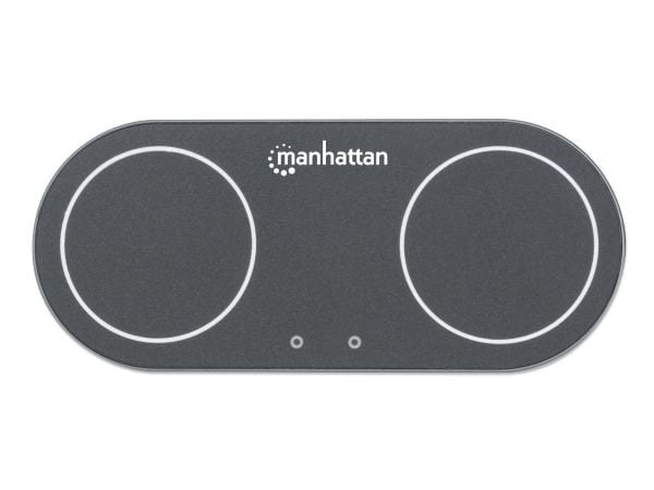 Manhattan 102209, Innendørs, AC, 12 V, Trådløs lading, 1 m, Sort