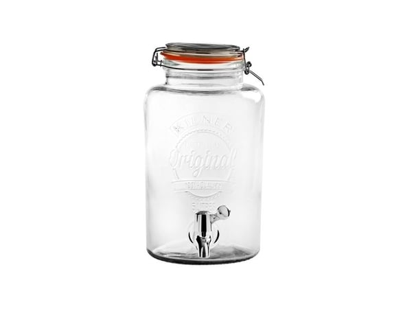 Glasbeholder med taphane Kilner 5 ltr Ø18.2xH31.5 cm,stk