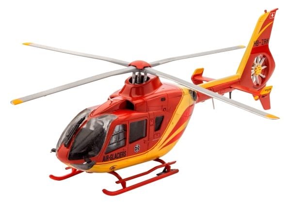 Revell EC135 Air-Glaciers, Rotorcraftmodell, Monteringssett, 1:72, EC135, Alle kjønn, Plast