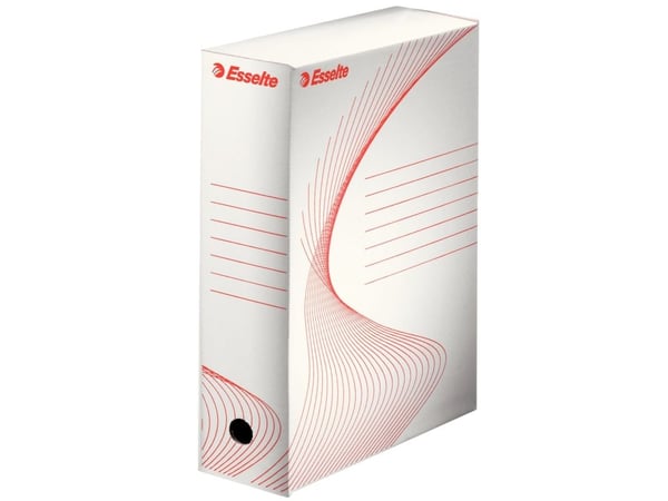Esselte Vivida arkistointilaatikko FSC® BOXY 100 mm, Valkoinen, A4, Maisema/Muotokuva, 100 mm, 352 mm, 250 mm