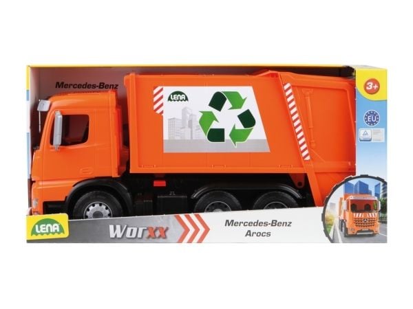 Lena Worxx 04614, Truck/trailer, Garbage truck, 3 år, Plast, Sort, Oransje