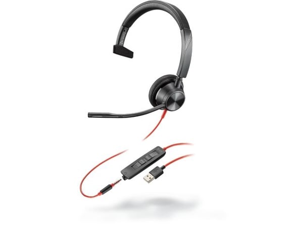 POLY 3315, Kabel, Samtal/musik, 20 - 20000 hz, 102 g, Headset, Svart