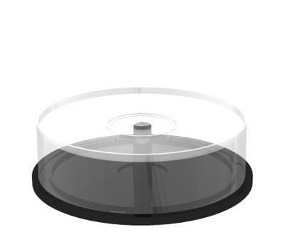 MediaRange - Medieoppbevaringseske - kapasitet: 25 DVD, 25 CD - svart