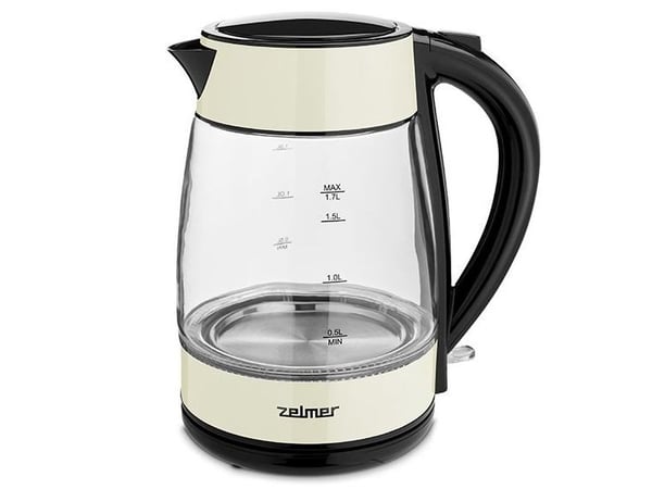 Zelmer ZCK8011I, 1,7 l, 2200 W, Sort, Gult, Glass, Vannivåindikator, Overopphetingsbeskyttelse