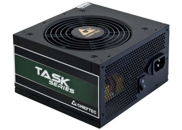 Chieftec TASK Series TPS-500S - Strømforsyning (intern) - ATX12V 2.3 - 80 PLUS Bronze - AC 115-230 V - 500 watt - aktiv PFC