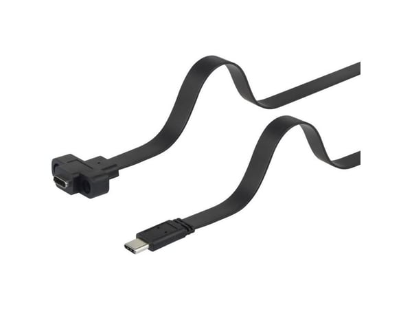 Renkforce RF-3415030, 0,25 m, USB C, USB C, USB 3.2 Gen 1 (3.1 Gen 1), 10000 Mbit/s, Sort