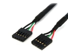 StarTech 24in Internal 5 pin USB IDC Motherboard Header Cable F/F - USB cable - 5 pin IDC (F) to 5 pin IDC (F) - USB 2.0 - 2 ft - black - USBINT5PI...