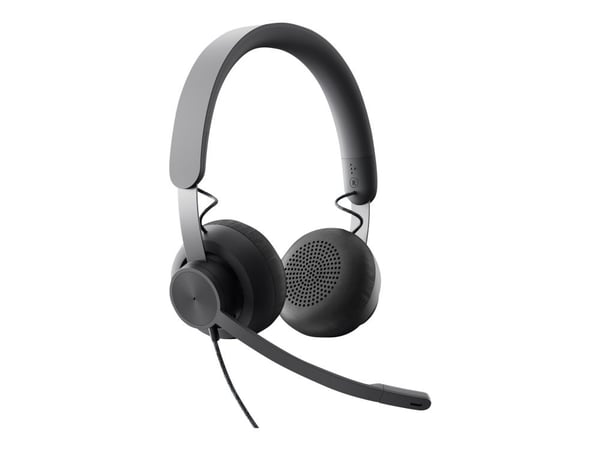 Logitech Zone Wired - Hodesett - on-ear - kablet - USB-C - grafitt