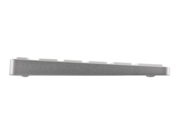 DELTACO TB-402 - Tangentbord - trådlös - Bluetooth 3.0 - hela norden - silver