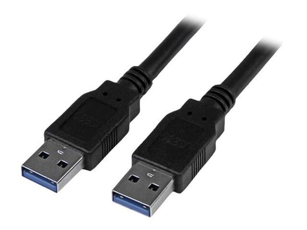 StarTech 3m 10 ft USB 3.0 Cable - A to A - M/M - Long USB 3.0 Cable - USB 3.1 Gen 1 (5 Gbps) (USB3SAA3MBK) - USB-kabel - USB-type A (hann) til USB-...