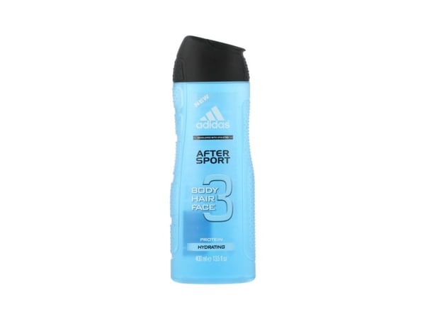 Adidas After Sport 3in1, Suihkugeeli, Aikuiset, Miesten, Vartalo & hiukset, Normaali iho, 400 ml