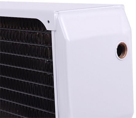 Alphacool 14193, Jäähdytin, Kupari, Terästä, Musta, Valkoinen, 2 bar, 3 tuuletin(ta), 124 mm