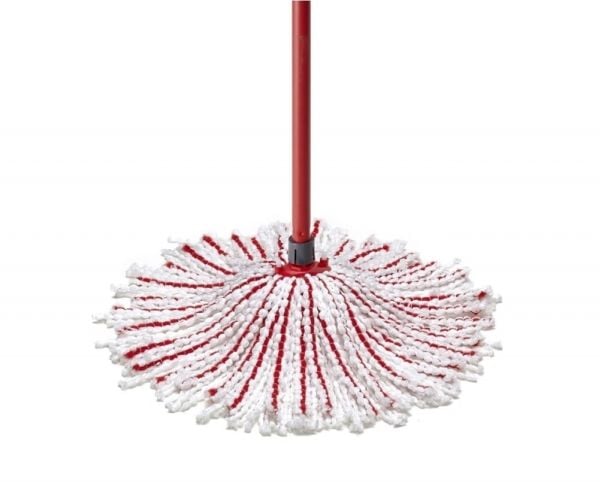 Vileda Microfibre & Power, Moppehode, Rød, Hvit, Fiber, 1 stykker