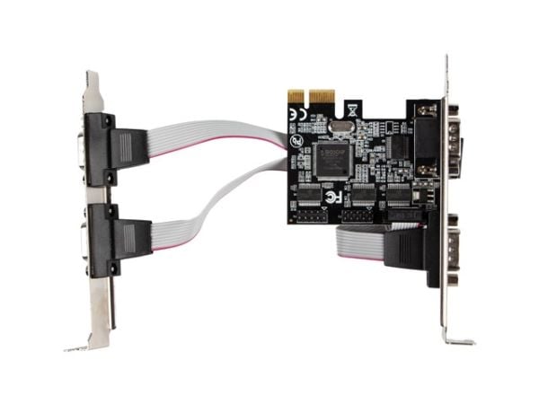 Lanberg PCE-DB9-004 - Seriell adapter - PCI Express x1 lavprofil - RS-232/422/485 x 4