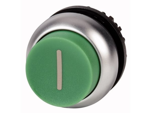 Eaton M22-DH-G-X1, Painikekytkin, Musta, Vihreä, Metallinen, IP66, IP67, IP69, 29,7 mm, 29,7 mm, -25 - 70 °C