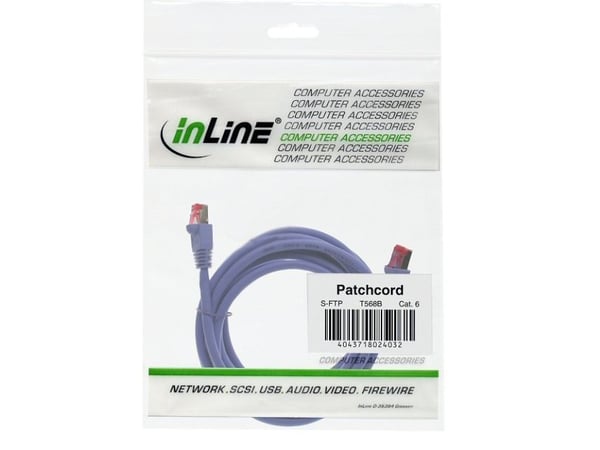 InLine 3m S-STP/PiMF Kat. 6,3 m, Cat6, S/FTP (S-STP), RJ-45, RJ-45