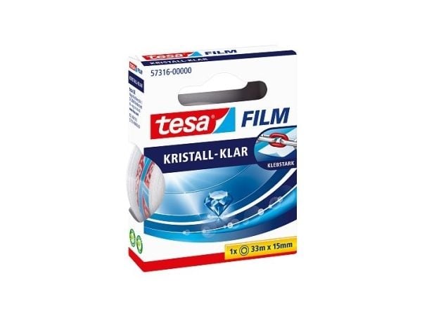 TESA 57316, 33 m, Gjennomsiktig, Polypropylen (PP), Sterk, 15 mm, 1 stykker