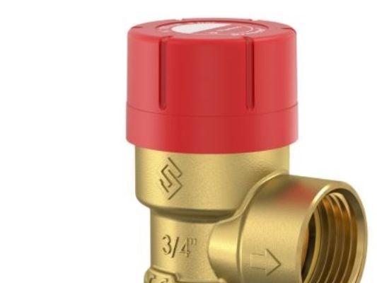 FLAMCO Sikkerhedsventil 3/4" 2,5 bar med muffe. tåler medier med op til 50% glykol.