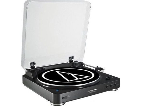 Audio-Technica AT-LP60XBT, Hihnakäyttöinen levysoitin, Täysin automaattinen, Musta, Alumiini, 33 1/3,45 RPM, 33 1/3,45 RPM