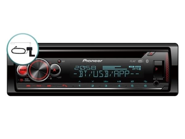 Pioneer DEH-S720DABAN - Bil - CD-modtager - korvakäytävään asennettava - Single-DIN - 50 watt x 4