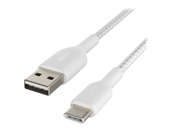 Belkin BoostCharge - USB-kabel - USB-C (hann) til USB (hann) - 1 m - hvit