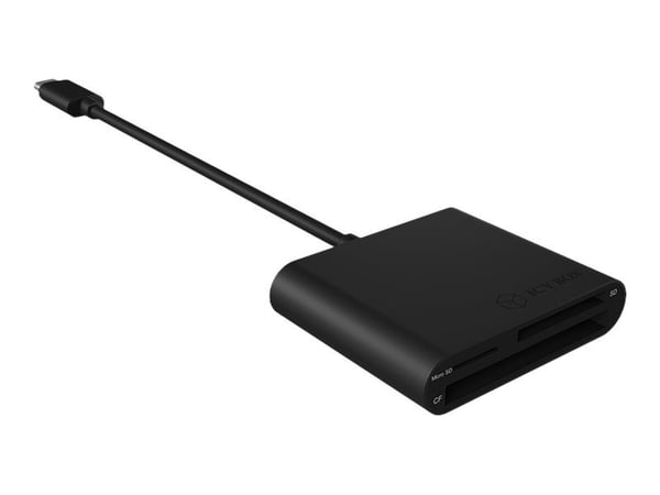 ICY BOX IB-CR301-C3 - Kortleser (SD, CF, SDHC, microSDHC, SDXC, microSDXC, SDXC UHS-I, microSDXC UHS-I) - USB-C 3.0