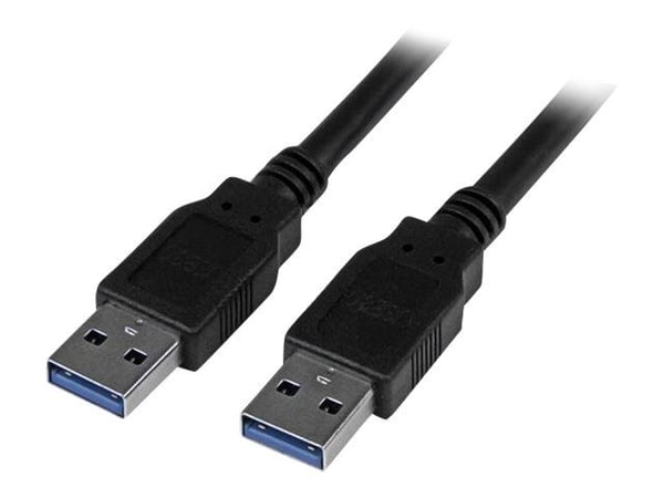StarTech 3m 10 ft USB 3.0 Cable - A to A - M/M - Long USB 3.0 Cable - USB 3.1 Gen 1 (5 Gbps) (USB3SAA3MBK) - USB-kabel - USB-type A (hann) til USB-...