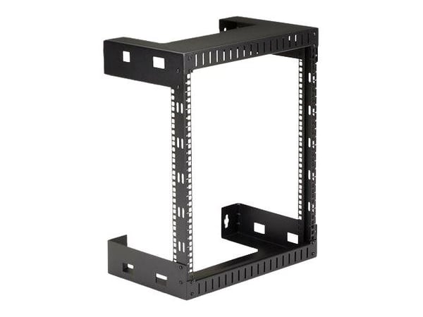 StarTech.com 12U 19" Wall Mount Network Rack - 12" Deep 2 Post Open Frame Server Room Rack for Data/AV/IT/Computer Equipment/Patch Panel with Cage ...