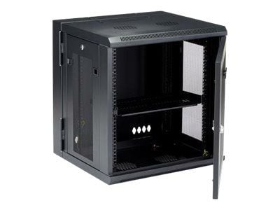 StarTech.com RK12WALHM, Seinään asennettava laitekehikko, 12U, 90 kg, Näppäinlukko, Tehostunut kaapelinhallinta, 28,9 kg