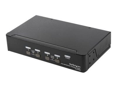 Startech 4 Port DisplayPort KVM Switch, 4K 60Hz, Single Display, Dual Port UHD DP 1.2 USB KVM Switch with Integrated USB 2.0 Hub and Audio, Dell, H...