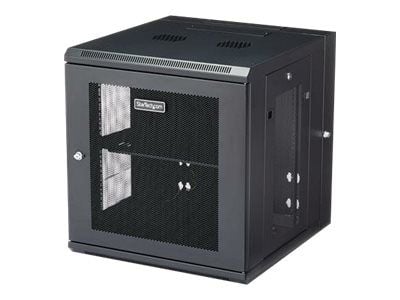 Startech 12U 19" Wall Mount Network Cabinet, 20" Deep 4 Post Hinged Locking IT Computer Equipment Enclosure with Shelf, Flexible Vented Switch Dept...