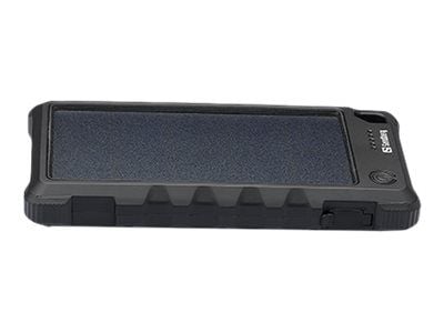 Sandberg Outdoor Solar Powerbank 10000 - Solenergibank - 10000 mAh - 37 Wh - 3 A (USB, USB-C) - på kabel: Micro-USB, USB-C