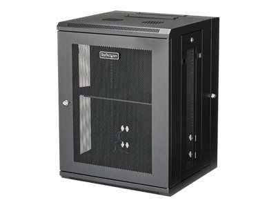 StarTech.com RK1520WALHM, Seinään asennettava laitekehikko, 15U, 90 kg, Tehostunut kaapelinhallinta, 39,6 kg, Musta