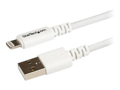 StarTech.com USBLT3MW, 3 m, Lightning, USB A, Uros, Uros, Valkoinen