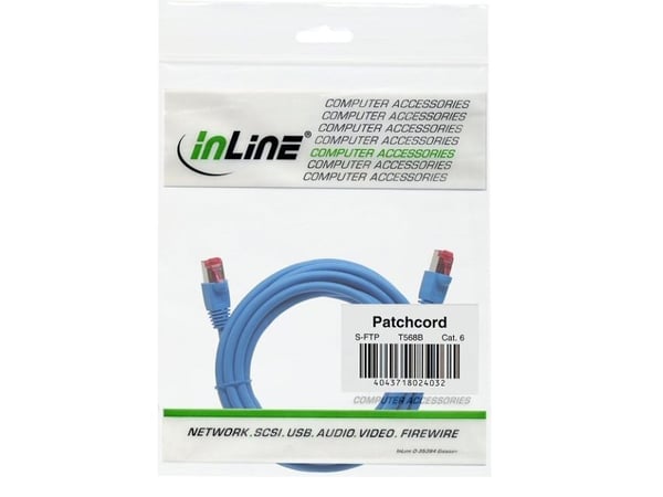 InLine 10m S-STP/PIMF Cat.6, 10m, Cat6, S/FTP (S-STP), RJ-45, RJ-45