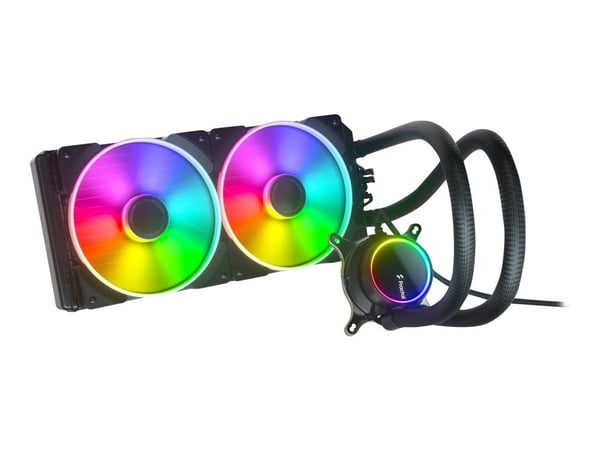 Fractal Design Celsius+ S28 Prisma, All-in-one-nesteenjäähdytin, 103,9 cfm, Musta, Valkoinen