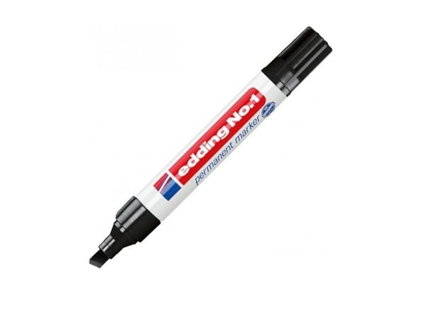 Marker Edding No. 1 permanent sort 1-5 mm (stk.)