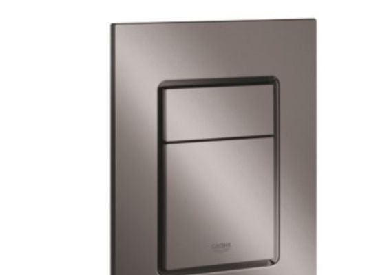 Grohe Skate Cosmop. Betj.plade - Str. S, 2-skyls betjening, hard graphite 37535A00