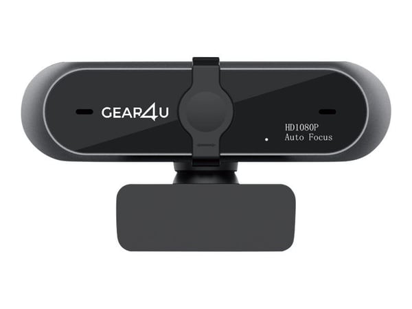 Gear4U Focus Webcam T1WC73PRO - Webbkamera - färg - 1920 x 1080 - 720p, 1080p - ljud - USB 2.0 - MJPEG