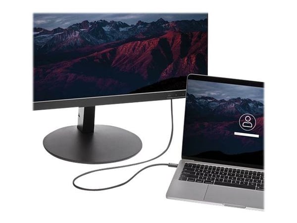 StarTech.com 1m Thunderbolt 3 (20Gbit/s) USB-C-kabel - Thunderbolt - USB- og DisplayPort-kompatibel - hann - hann - svart - nikkel - polyvinylklori...