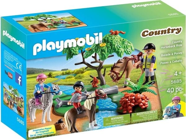 Playmobil Country Horseback Ride, Dyr, Country Horseback Ride, 4 år, Flerfarget