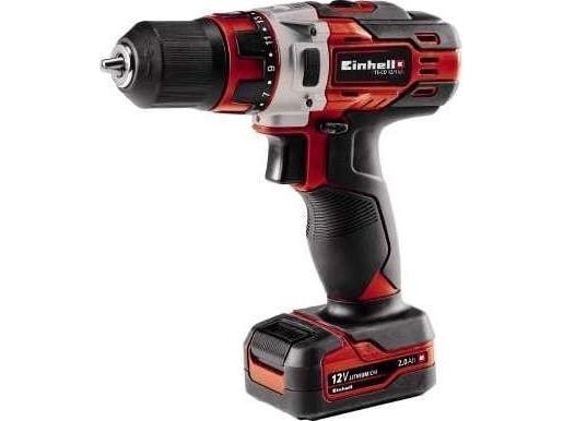 Einhell TE-CD 1, Boremaskin med pistolgrep, Nøkkelløs, Svart, Rød, 2, 20, 1400 RPM, 1 cm
