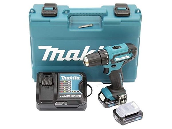 Makita DF333DSAE, Boremaskin med pistolgrep, Nøkkelløs, 1 cm, 1700 RPM, 2,1 cm, 1 cm