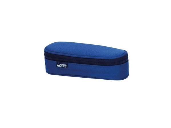 Herlitz Etui, Pehmeä lyijykynäkotelo, Polyesteri, Sininen, Yksivärinen, Vetoketju, 90 mm